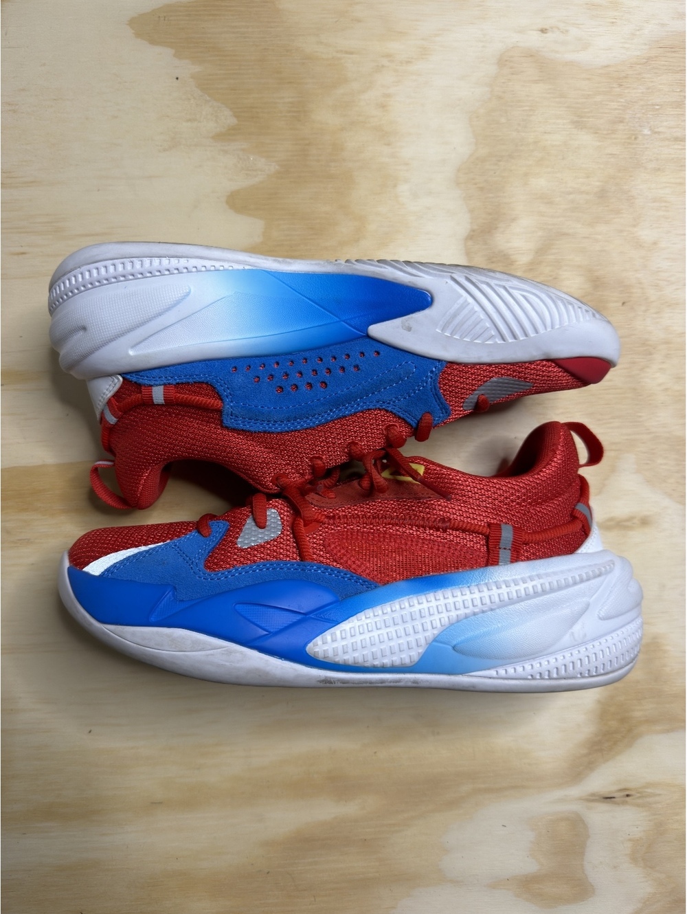 Puma X J.Cole X Supermario Blue/White/Red Sneakers Size 6